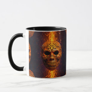 Pumpa Ansikte Skräckmask Mugg