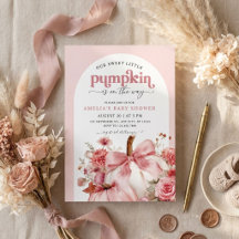 Pumpa är på väg Rosa pumpa babyfirande