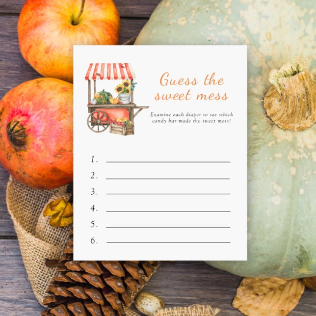 Pumpa baby shower - Gissa det söta kaoset  (Skapare uppladdad)