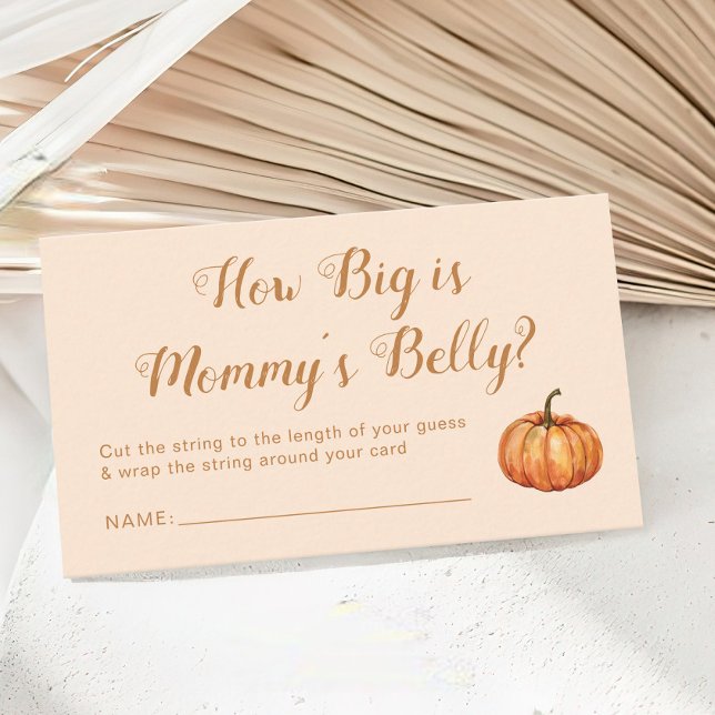 Pumpa Baby Shower Gissa Hur Stor Är Hennes Buk Tilläggskort (Skapare uppladdad)