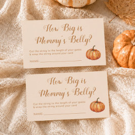 Pumpa Baby Shower Gissa Hur Stor Är Hennes Mage Tilläggskort