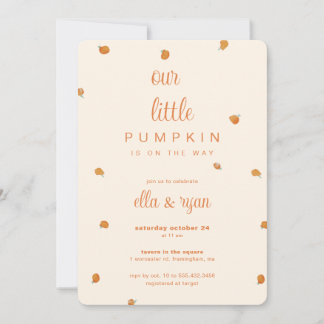 Pumpa: Baby Shower Inbjudan