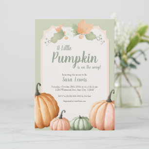 Pumpa Baby shower inbjudan