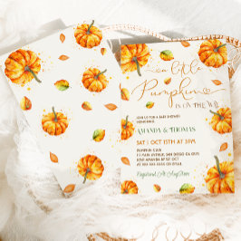 Pumpa Baby Shower Inbjudningar