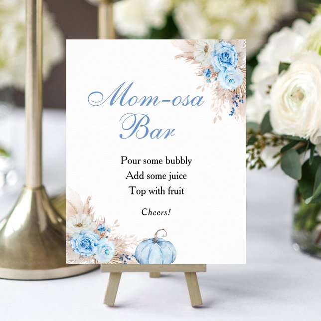 Pumpa Baby Shower Mimosa Bar Affisch (Skapare uppladdad)