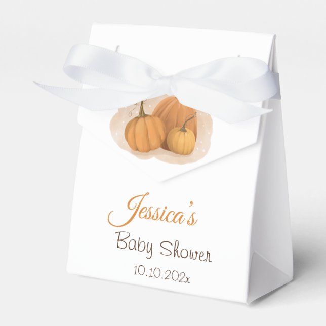Pumpa Baby Shower  Presentaskar (Framsidan Sidan)