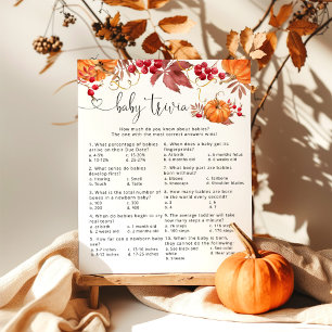 Pumpa Baby trivia-babyduschspel för orange