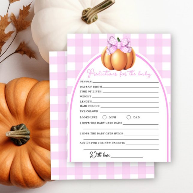 Pumpa-babyshower - förutsägelser och råd bebis (Skapare uppladdad)