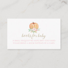 Pumpa Bebis firande Blommig Plaid Böcker för baby Tilläggskort