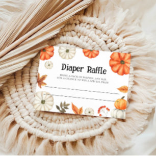 Pumpa-blöja-lott Baby Shower-kort Anteckningskort