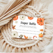 Pumpa blöja lotteri baby shower-kort