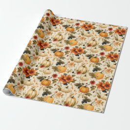 Pumpa Blommig Presentpapper