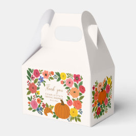 Pumpa Blommiga Bröllopsdusch Förmånslådor Presentaskar