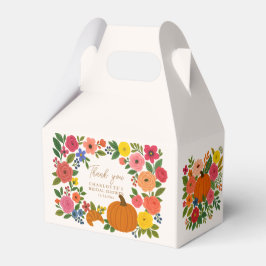 Pumpa Blommiga Bröllopsfest Förmånslådor Presentaskar