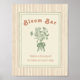 Pumpa: Blomsterbarskylt Poster