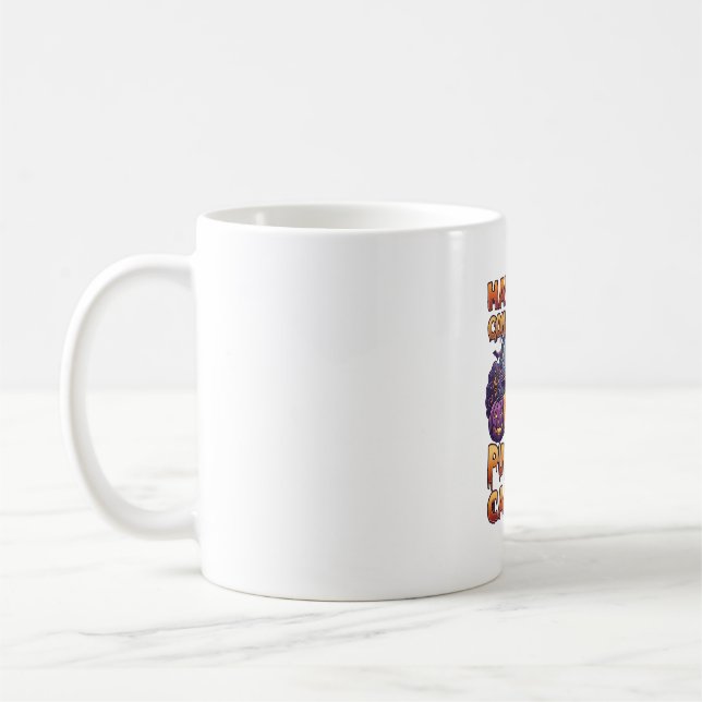 Pumpa Carols Halloween Häxa Hatt Jack Lantern Ba Kaffemugg (Vänster)