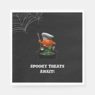 Pumpa Chef Halloweenfest – Kuslig Kittel Pappersservett