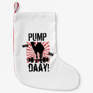 Pumpa dagkameljulstrumpan liten julstrumpa