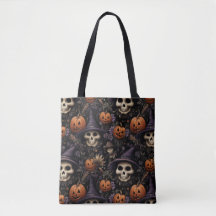 Pumpa Dödskallar Blommor Halloween