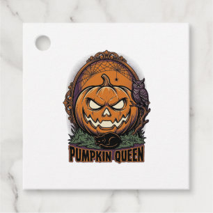 Pumpa Drottning Tröja Vintage Halloween Jack O Lan Gåvor Etiketter