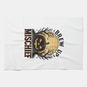 Pumpa Elakhet Tröja Vintage Halloween Grafik_1 Kökshandduk