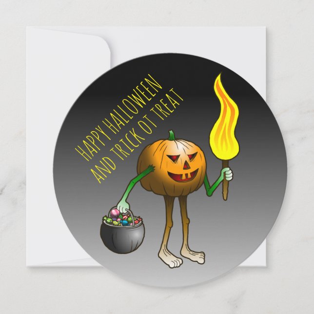 Pumpa eller söt eller död kort (Framsida)