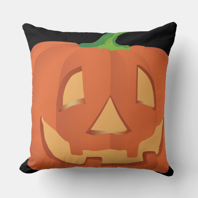 Pumpa för Halloween 1 Kudde (Framsida)