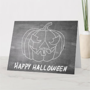 Pumpa för Halloween 3 skrivtavla utseende Kort