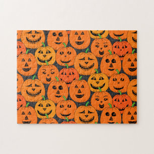 Pumpa för Halloween jack-o'lykta Pussel