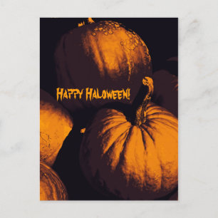 Pumpa för happy halloween vykort