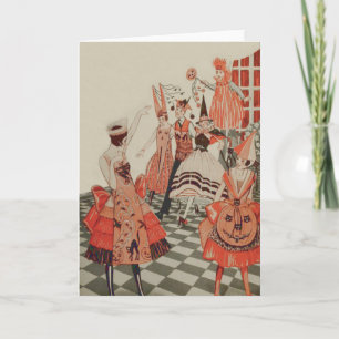 Pumpa för katt för art décohalloween festsvart kort