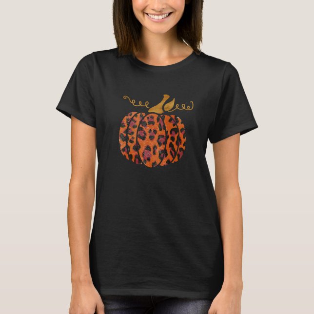 Pumpa för orange leopard t shirt (Framsida)
