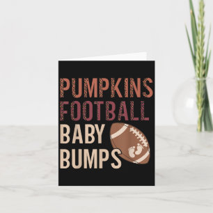 Pumpa Fotboll Babykullar Graviditet Thanksgiving Kort