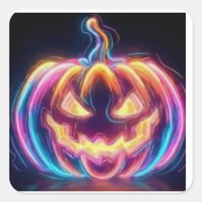 pumpa fyrkantigt klistermärke (Framsida)