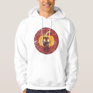 Pumpa gasmask Halloween-design Hoodie