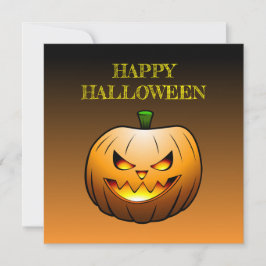 Pumpa Glad Halloween-kort Kort