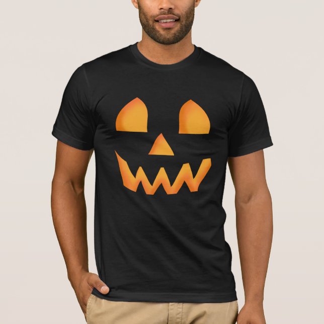 Pumpa glöd Halloween T Shirt (Framsida)