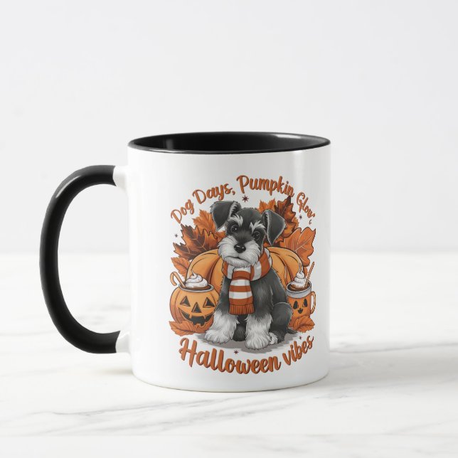 Pumpa Glow, halloween vibes design. Mugg (Vänster)
