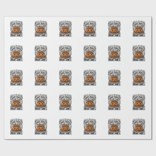 Pumpa godis hink Vintage Halloween gravyr D Presentpapper