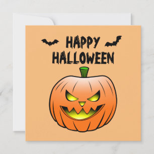 Pumpa Gott Halloween-kort Inbjudningar