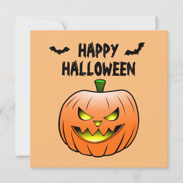 Pumpa Gott Halloween-kort Inbjudningar (Framsida)