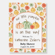 Pumpa Gourd Höst Baby Shower