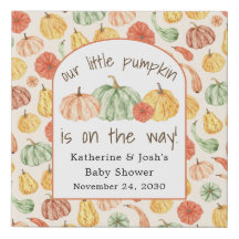 Pumpa Gourd Höst Bebis Shower