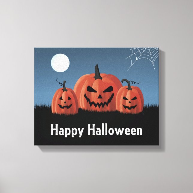 Pumpa Halloween Canvastryck (Framsida)