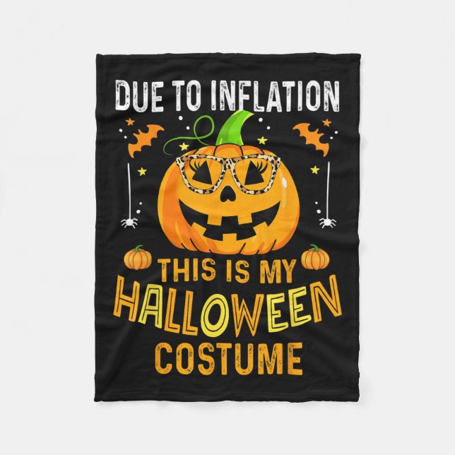 Pumpa Halloween-kostym Män Kvinnor Rolig Halloween Fleecefilt (Framsidan)