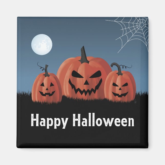 Pumpa Halloween Magnet (Framsidan)