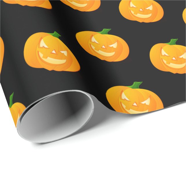 Pumpa Halloween presentinsvepappret Presentpapper (Rullad Hörn)