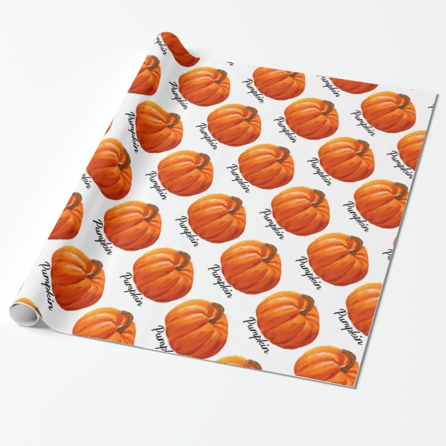 Pumpa Halloween Presentpapper (Utrullad)