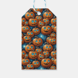 Pumpa Halloween-presenttaggar Presentetikett
