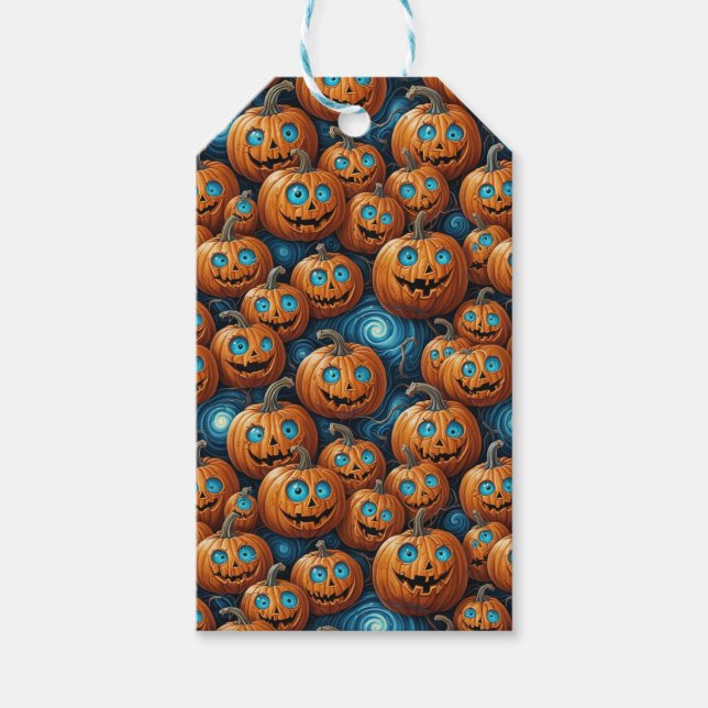 Pumpa Halloween-presenttaggar Presentetikett (Framsidan)